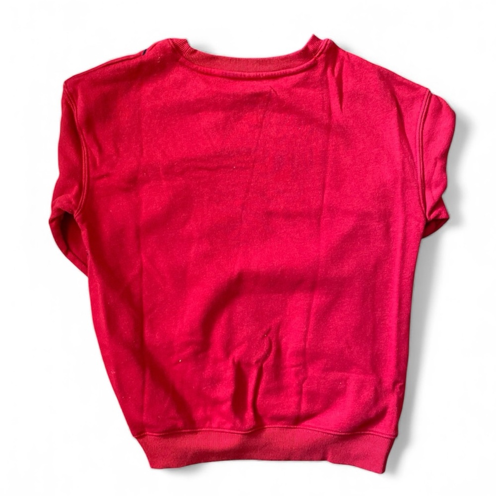 SOLD - NWOT Disney Festive Red and Gold Minnie Mouse Crewneck Sweatshirt Youth - Picture 3 of 6
